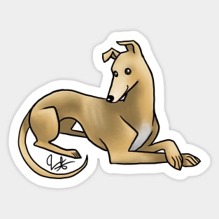 Dog - Greyhound - Fawn Sticker